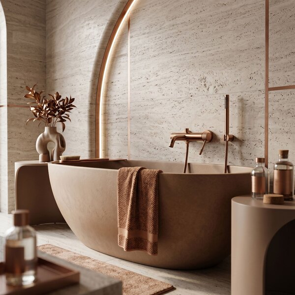 Bath faucet REA Venti Brush Copper