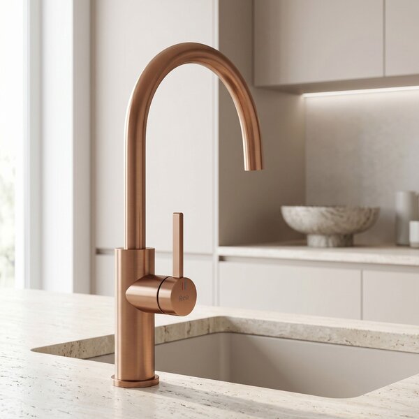Kitchen faucet REA Rivo Brush Copper