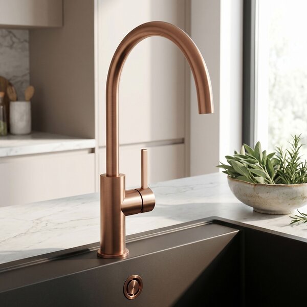 Kitchen faucet REA Rivo Brush Copper