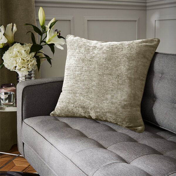 Hyperion Selene 55cm x 55cm Piped Filled Cushion Olive Green