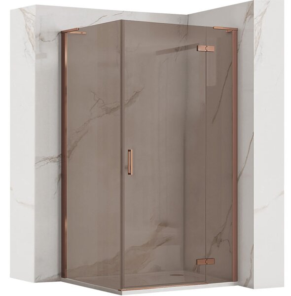 Shower enclosure REA Hugo 80x90 Copper Brush