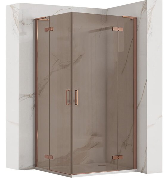 Shower enclosure REA Hugo Double 80x80 Copper Brush