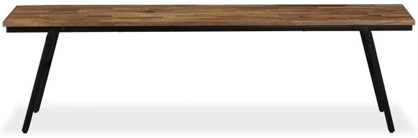 Bench Reclaimed Teak and Steel 160x35x45 cm