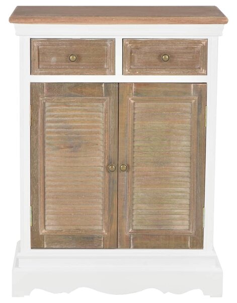 Sideboard White 60x30x80 cm Solid Wood