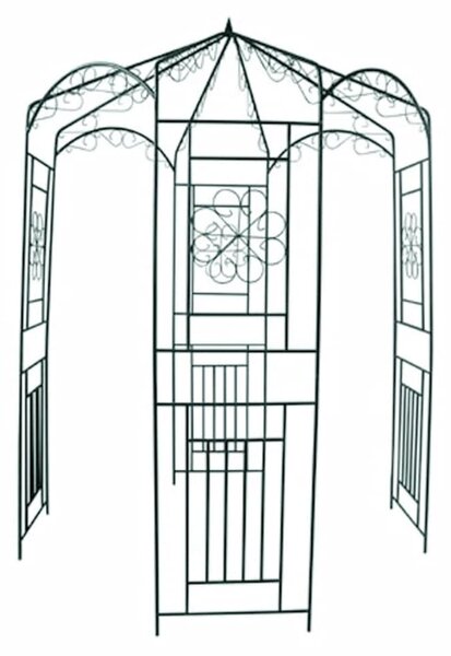 Garden Arch 250 cm Dark Green