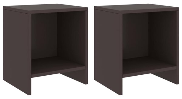 Bedside Cabinets 2 pcs Dark Brown 35x30x40 cm Solid Pinewood