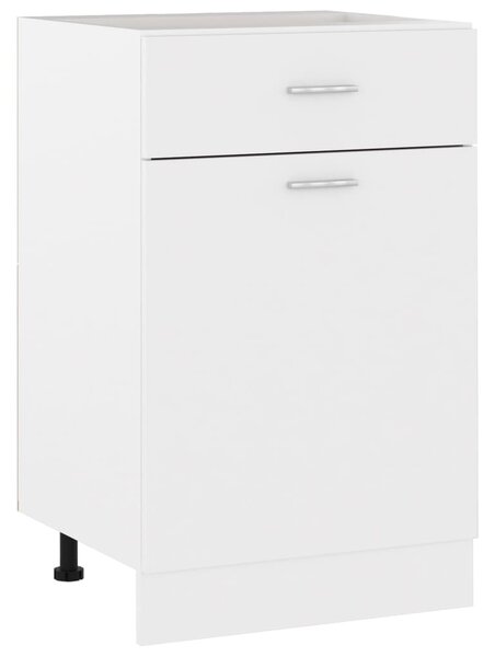 Drawer Bottom Cabinet White 50x46x81.5 cm Engineered Wood