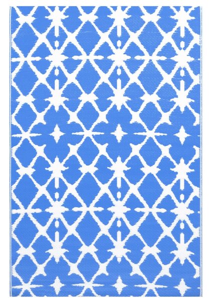 Outdoor Carpet Blue and White 80x150 cm PP