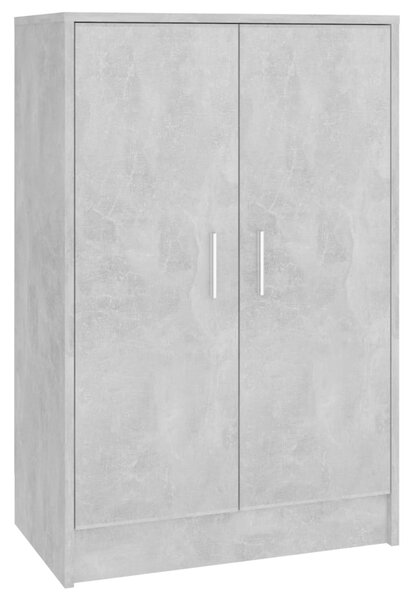 Shoe Cabinet Concrete Grey 60x35x92 cm Engineered Wood