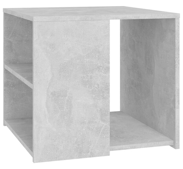 Side Table Concrete Grey 50x50x45 cm Engineered Wood