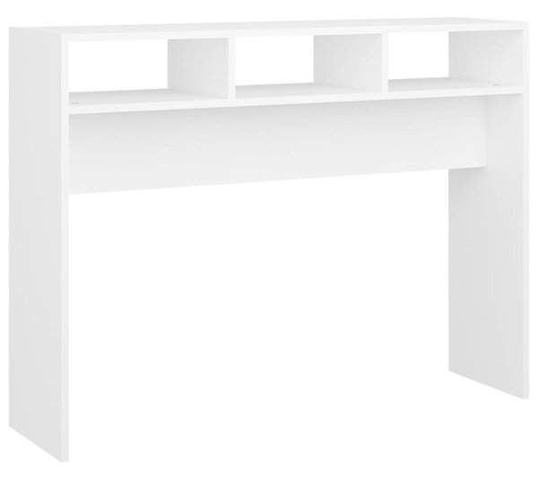 Console Table White 105x30x80 cm Engineered Wood