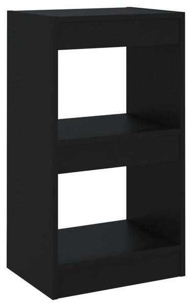 Book Cabinet/Room Divider Black 40x30x72 cm