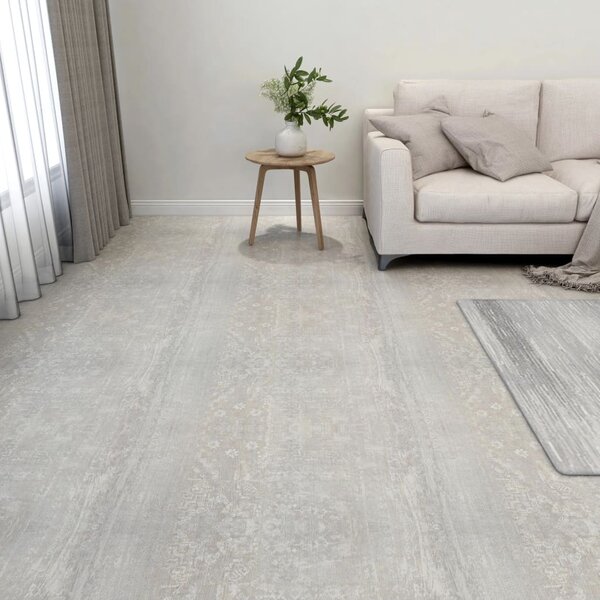 Self-adhesive Flooring Planks 20 pcs PVC 1.86 m² Light Grey