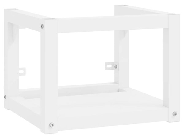 Wall-mounted Bathroom Washbasin Frame White 40x38x31 cm Iron