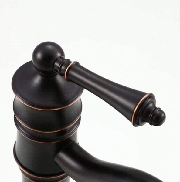 Bathroom faucet Rea Vintage Old Black High