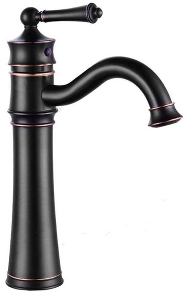 Bathroom faucet Rea Vintage Old Black High