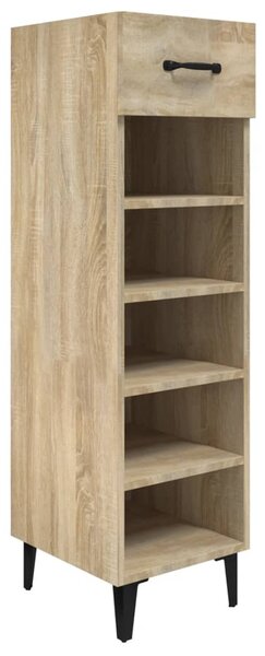 Shoe Cabinet Sonoma Oak 30x35x105 cm Engineered Wood