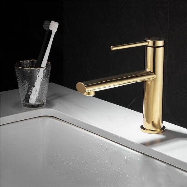 Bathroom faucet REA OVAL GOLD low