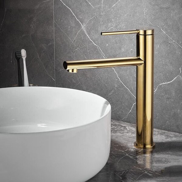 Bathroom faucet REA OVAL GOLD high