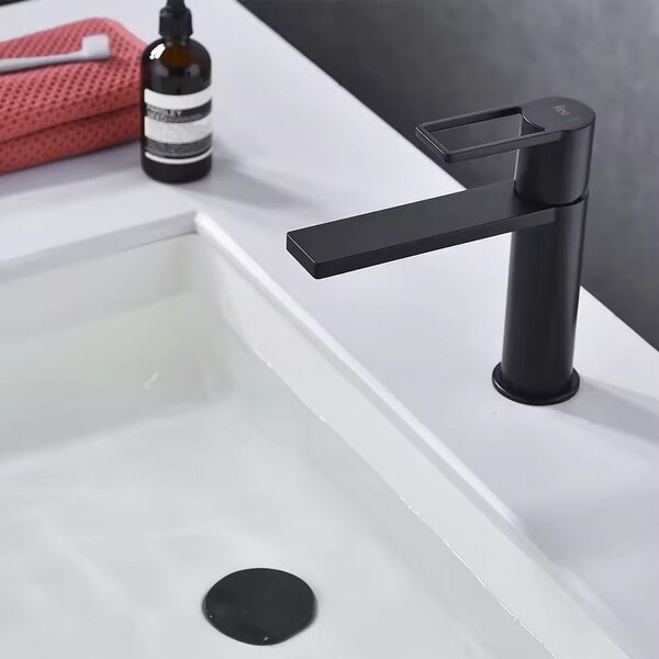 Bathroom faucet Rea Flip Black low