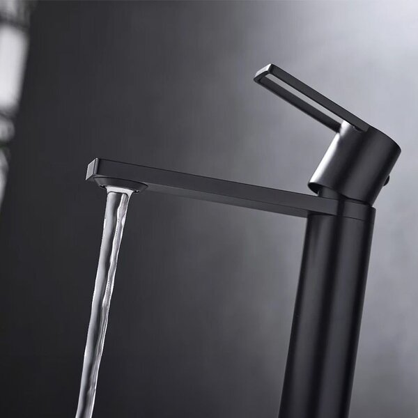 Bathroom faucet Rea Flip Black High