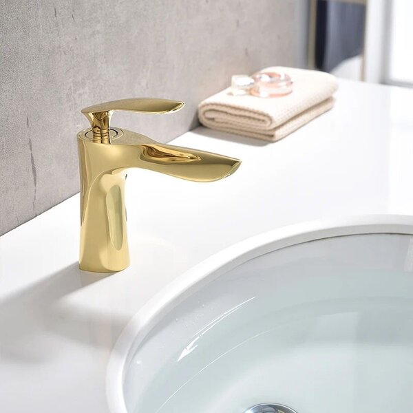 Bathroom faucet Rea Orbit Gold Low