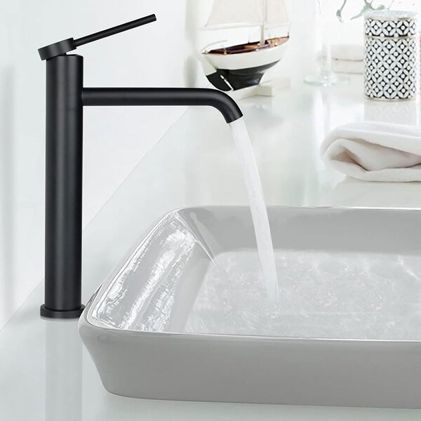 Bathroom faucet Rea CLIF BLACK MAT HIGH