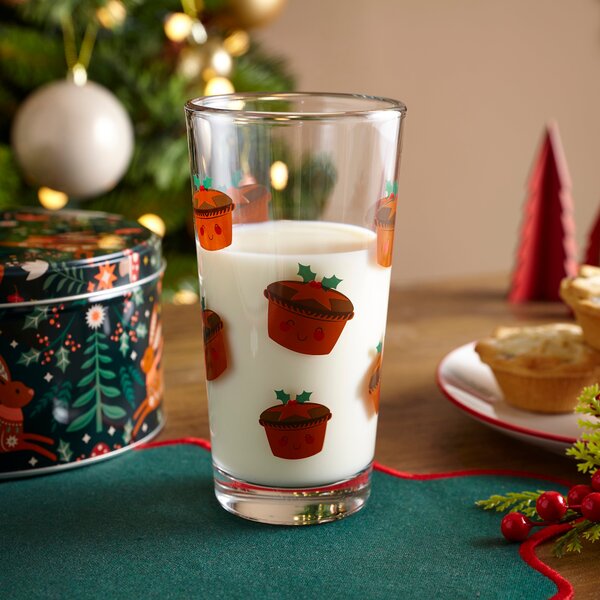 Merry the Mince Pie Highball Glass Clear