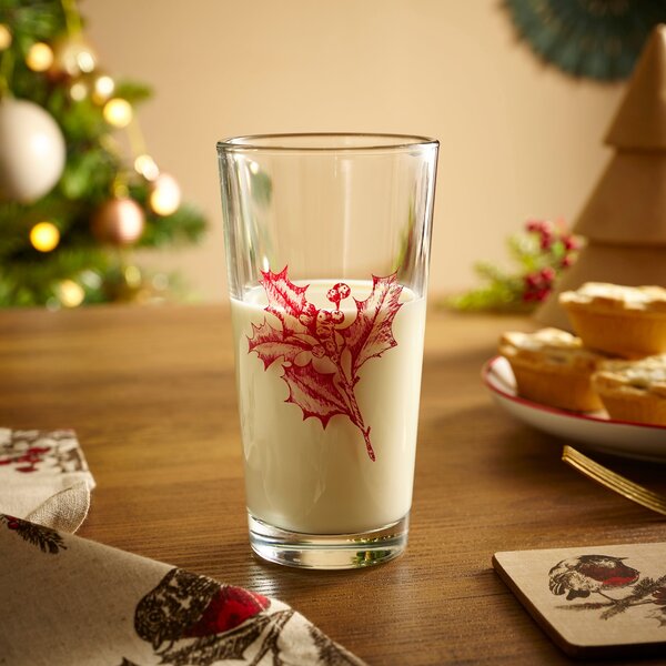 Mistletoe Highball Glass