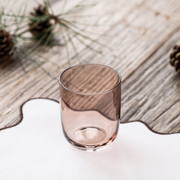 Two-Tone Tumbler Glass Brown