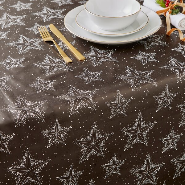 Winter Starlight By The Metre PVC Brown