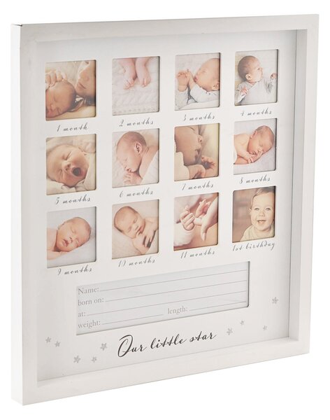 Bambino 1st Year White Multi Photo Frame White