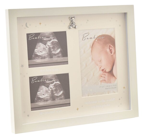 Bambino Baby Scan Cream Multi Photo Frame Cream