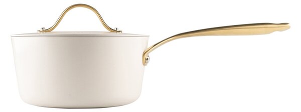 Heirol Heirol Royal Pearl saucepan with lid Ø18 cm White-gold