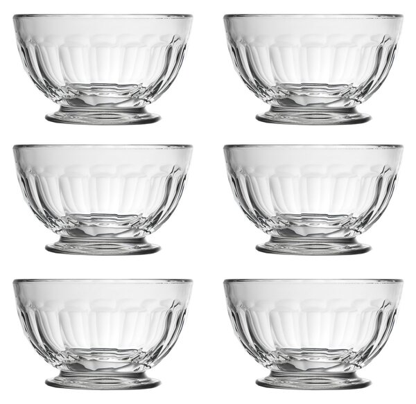 La Rochère Perigord dessert bowl on foot 50 cl 6-pack Transparent