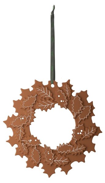 Kähler Gingerbread Christmas wreath Ø18.5 cm Brown