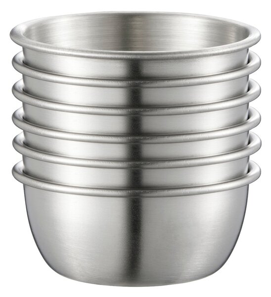 Dorre Dian dipping bowls 6-pack Silver