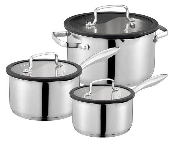 Dorre Karla saucepan set 3 pieces Silver