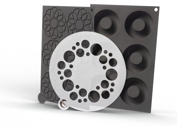 Plate It Plate-it inner circle silicone mold 3 pieces Gray