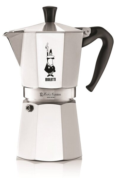 Bialetti Moka coffee maker 9 cups Silver