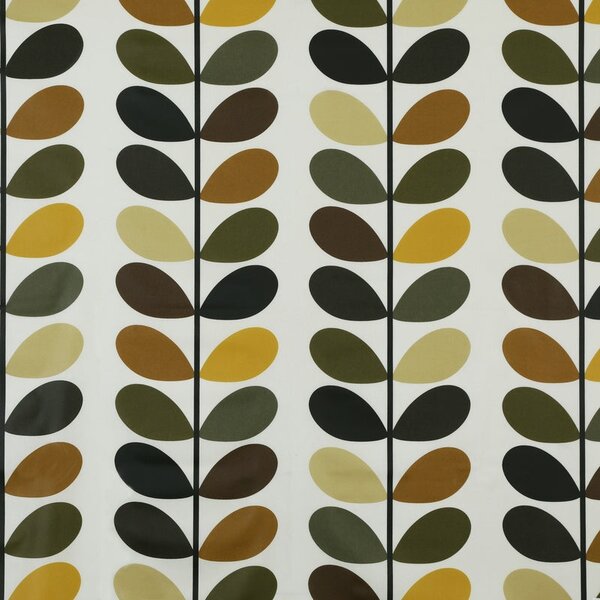 Orla Kiely Multi-Stem PVC Fabric Ochre