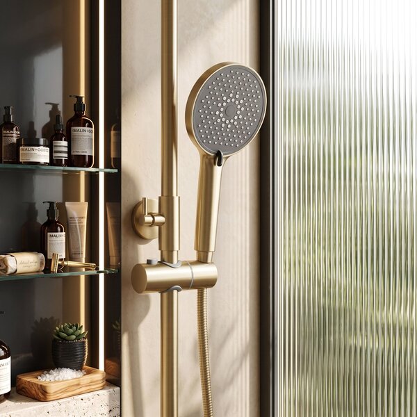 Shower set PREMIUM Rea Maxim Brush Gold