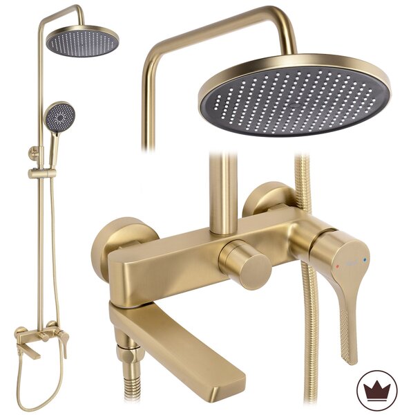 Shower set PREMIUM Rea Maxim Brush Gold