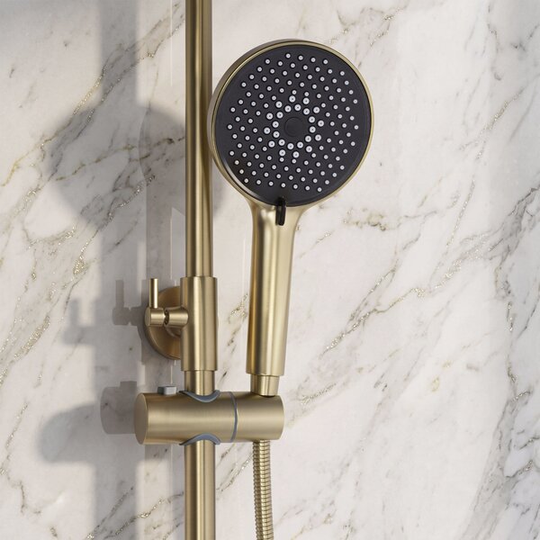 Shower set PREMIUM Rea Maxim Brush Gold