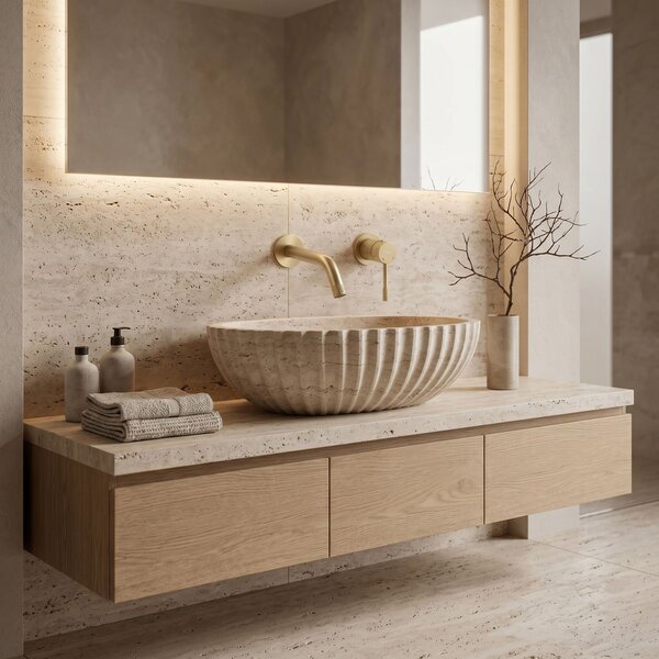 Wall Mounted faucet REA Venti Brush Gold