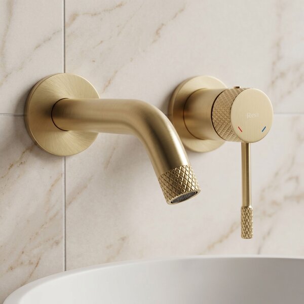 Wall Mounted faucet REA Venti Brush Gold