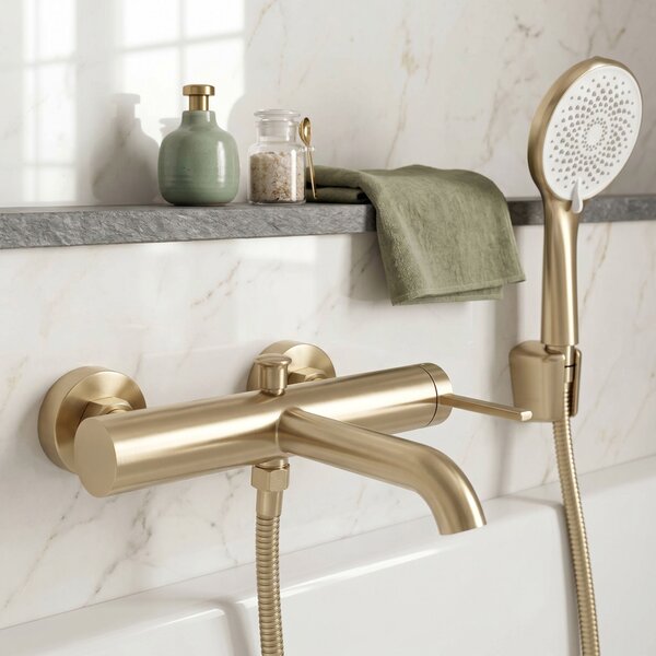 Bath faucet REA Rivo Brush Gold