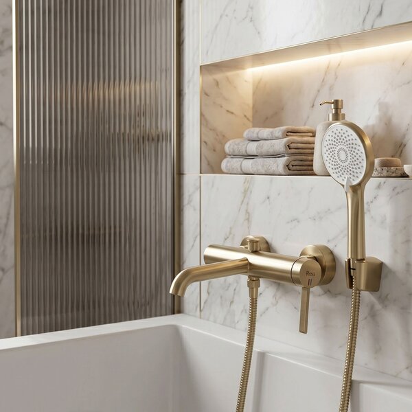 Bath faucet REA Rivo Brush Gold