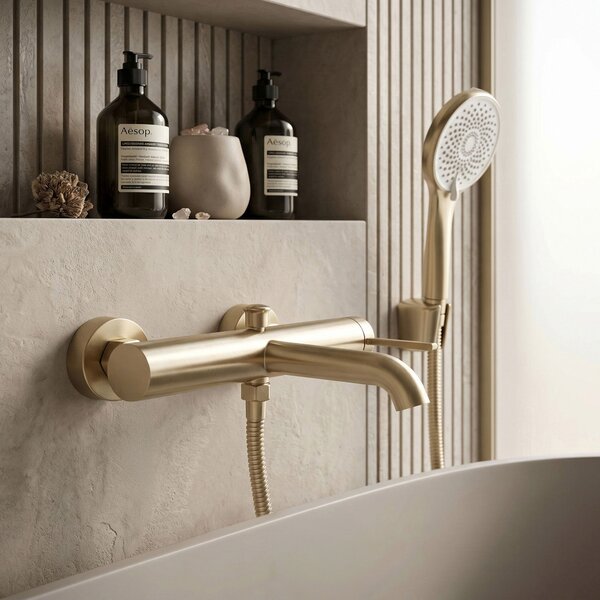 Bath faucet REA Rivo Brush Gold