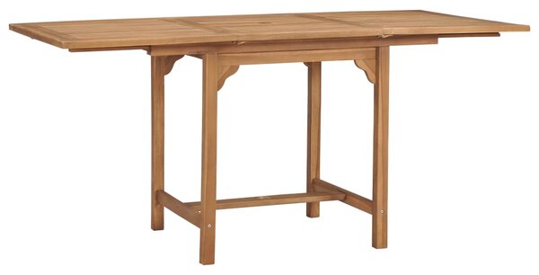 Extending Garden Table (110-160)x80x75cm Solid Teak Wood